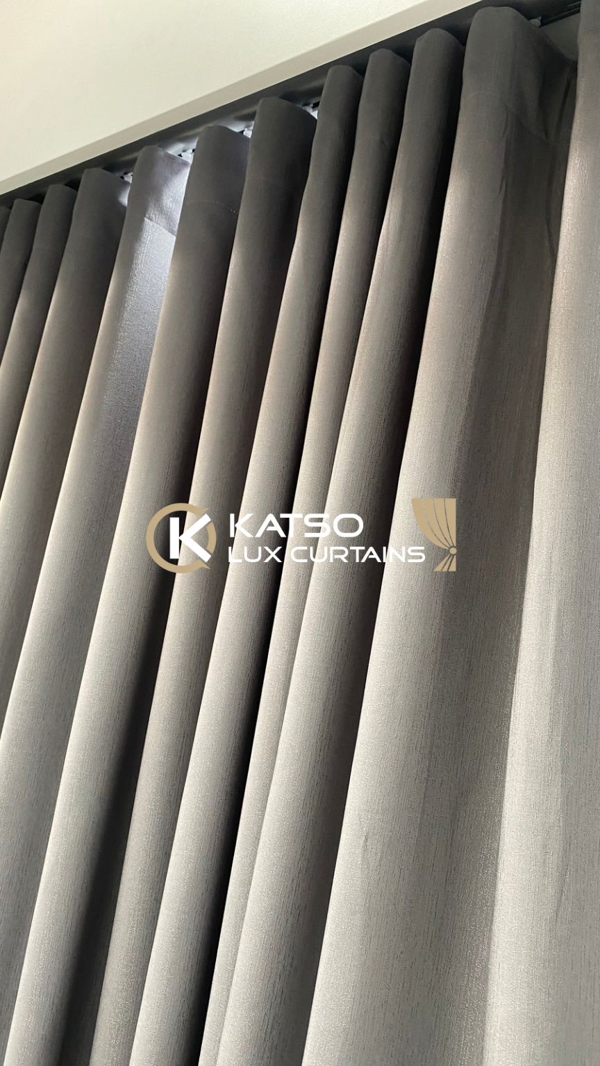 Light Grey Front Curtain - Andile