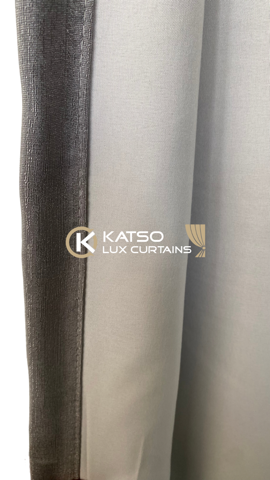 Light Grey Front Curtain - Andile