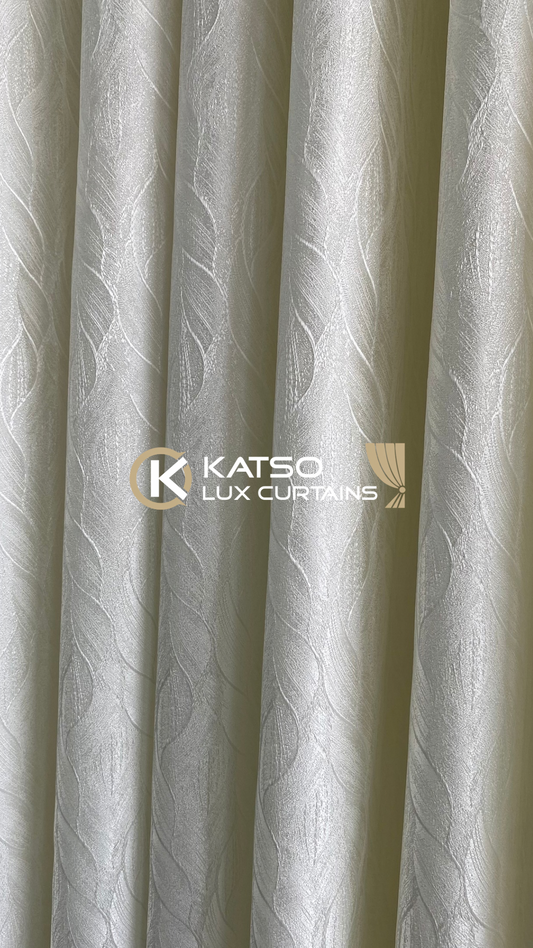 Amahle Made-to-Measure Curtain, Soft Off-White | Eyelet, Taped or Wave