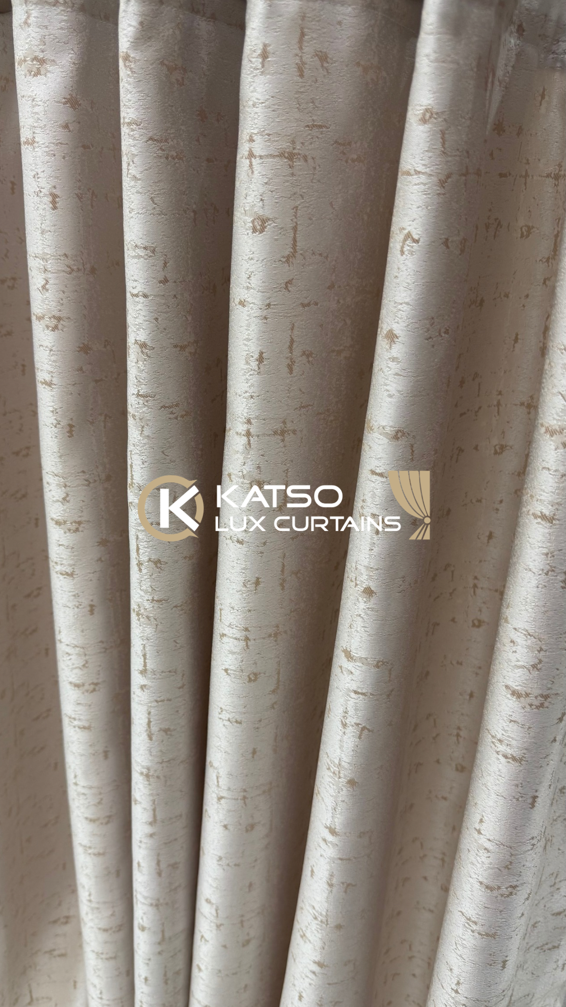 Marlene Made-to-Measure Curtain, Light Stone | Eyelet, Taped or Wave