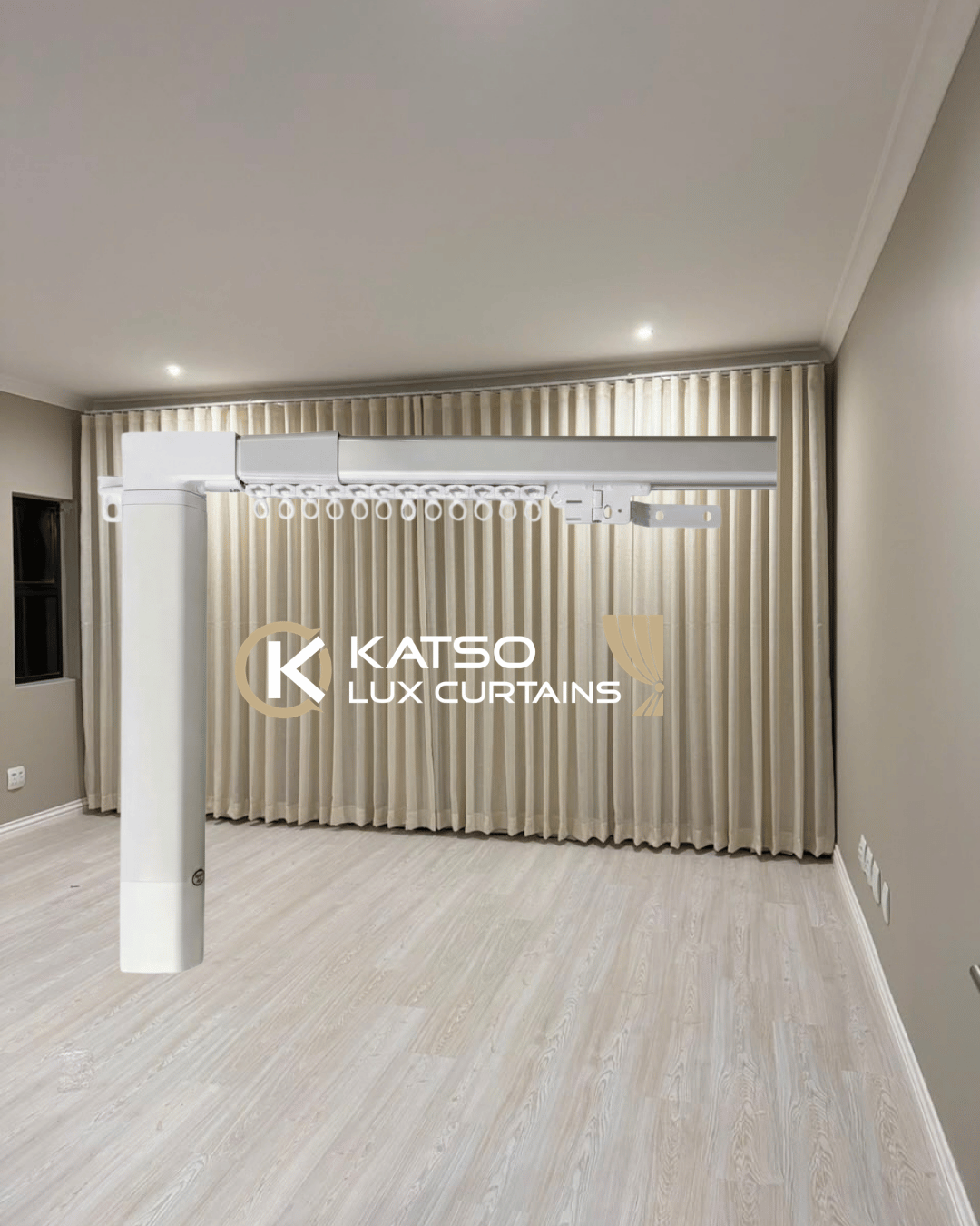 Single Manual Wave Curtain Track Kit