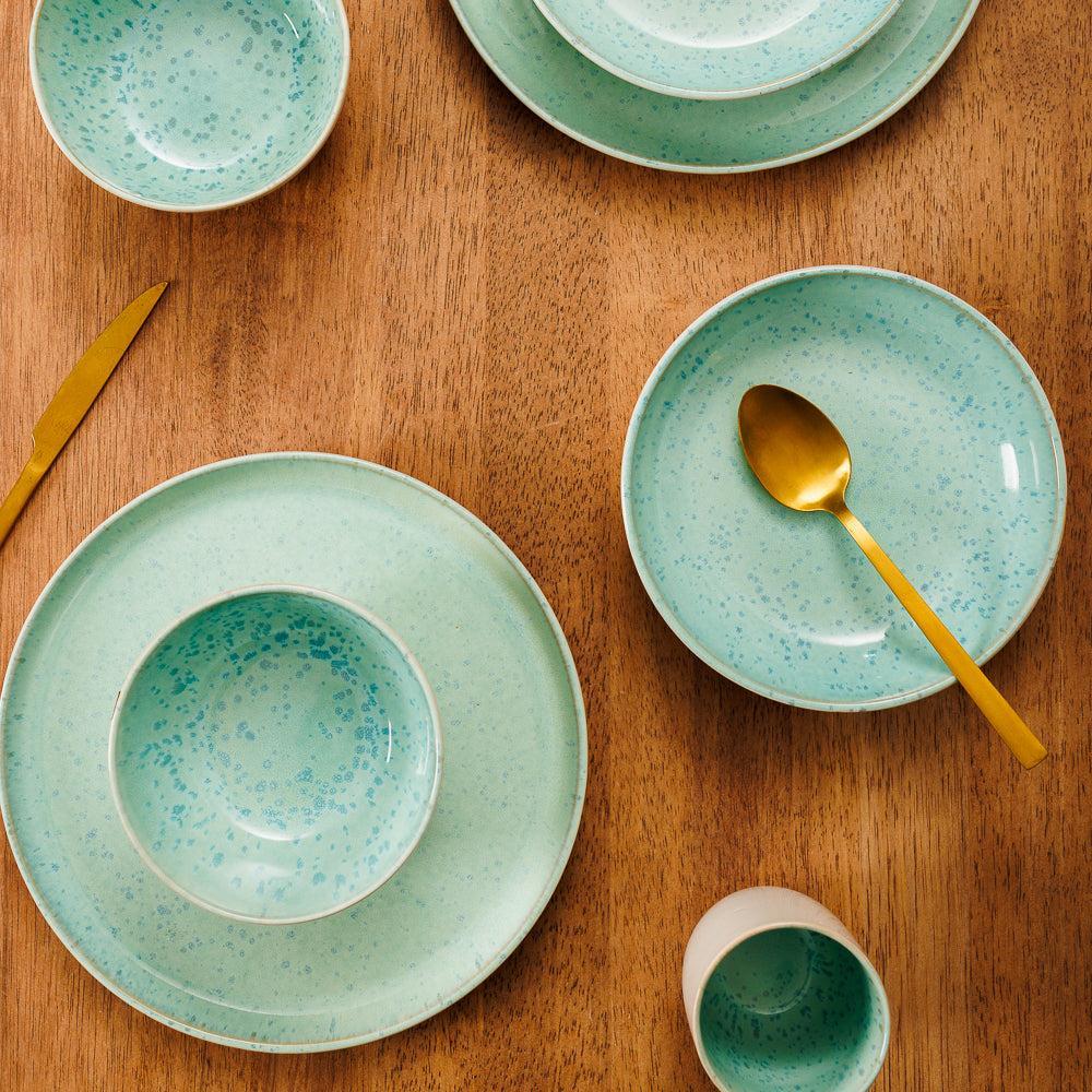 Home.Life Breeze Stoneware Dinner Plate Sea Foam-Plates