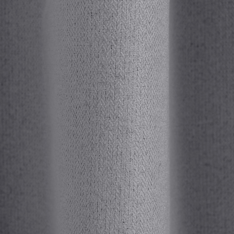 Nest Chevron Ultra Blockout Eyelet Unlined Curtain - Charcoal-Curtains