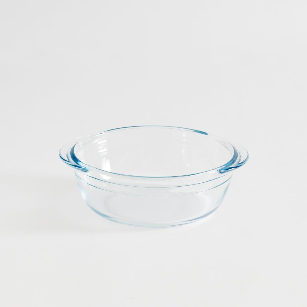 Ôcuisine® Glass Round Roaster with Lid Fridge and Freeze-Casseroles