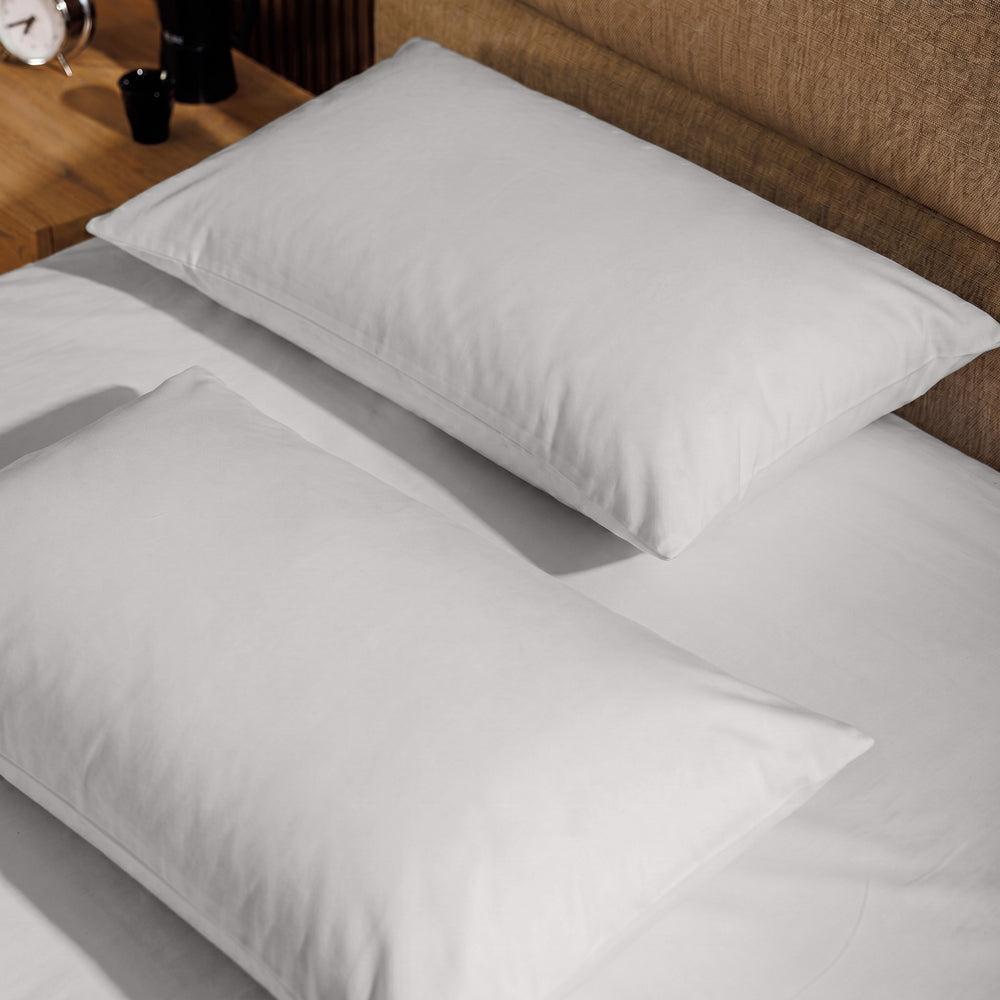 200 Thread Count 100% Cotton Percale Pillowcase Light Grey-Pillowcases