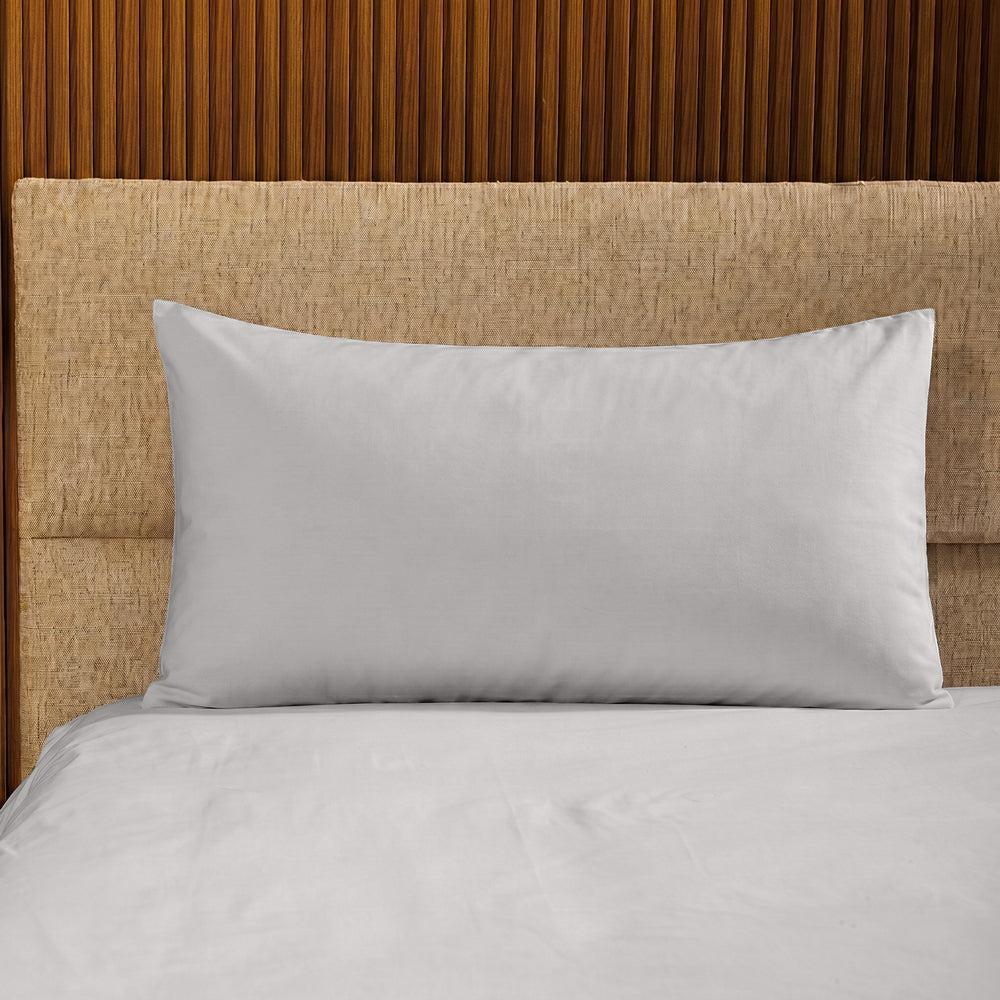 200 Thread Count 100% Cotton Percale Pillowcase Light Grey-Pillowcases