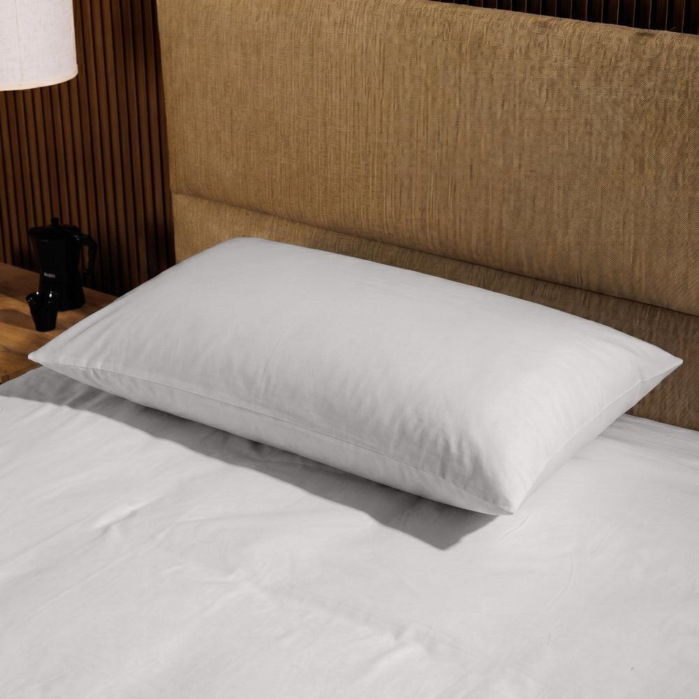 200 Thread Count 100% Cotton Percale Pillowcase Light Grey-Pillowcases