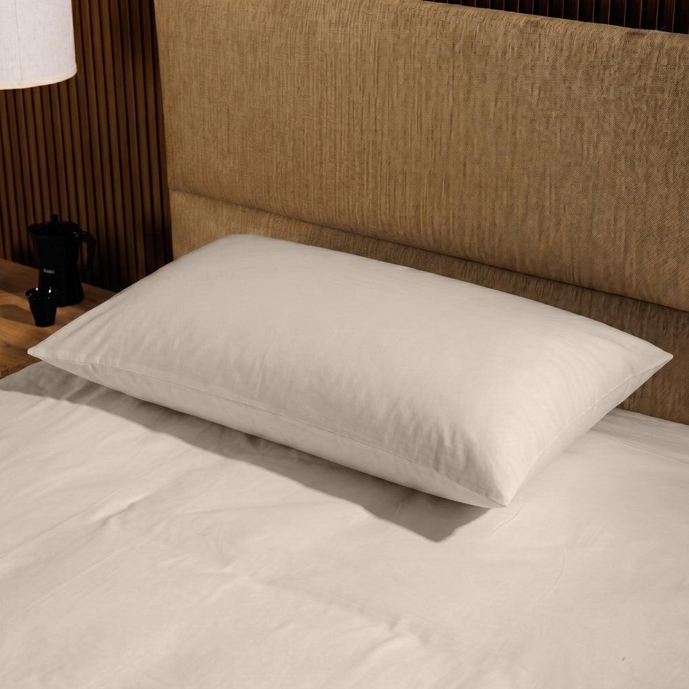 200 Thread Count 100% Cotton Percale Pillowcase Stone-Pillowcases