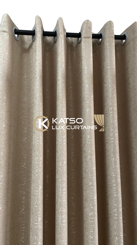 Beige Front Curtain - Mpumi