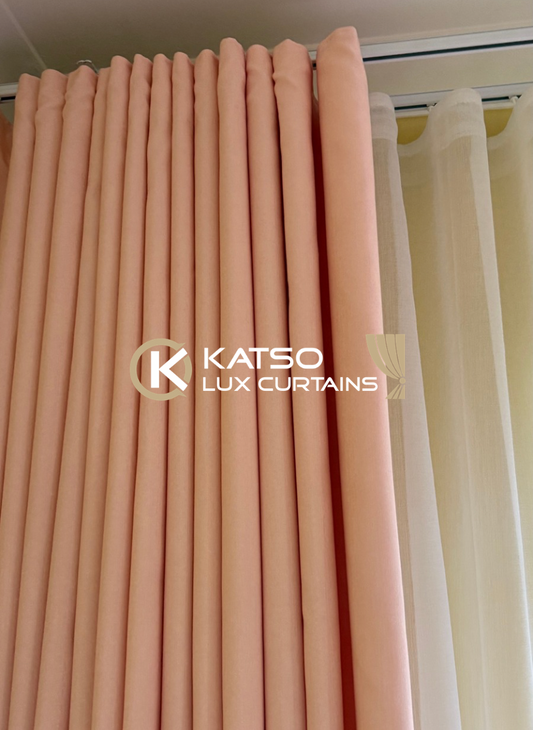 Front Curtain - Pink Marlo Wave