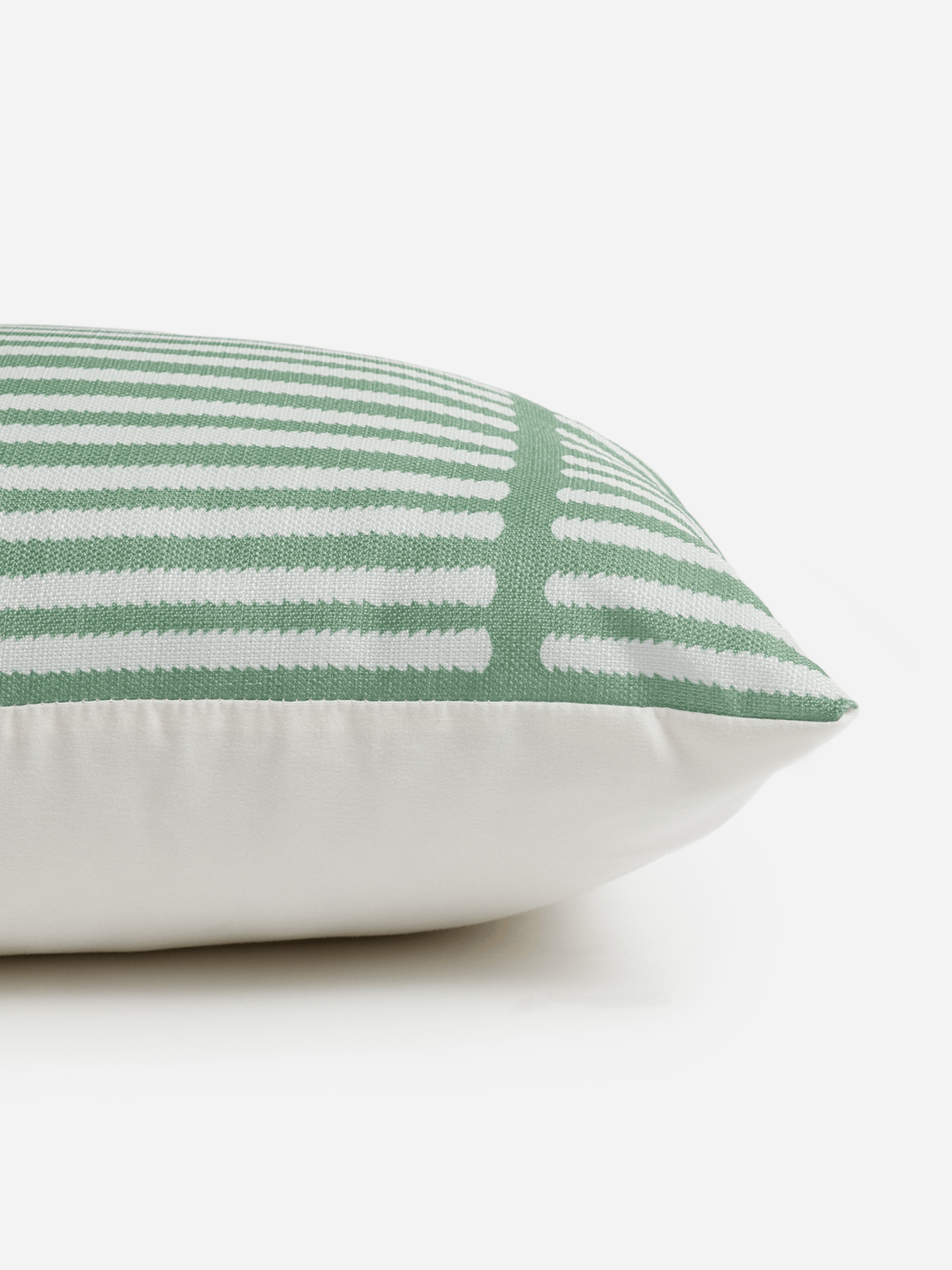 Green Textured Stripe Scatter Cushion