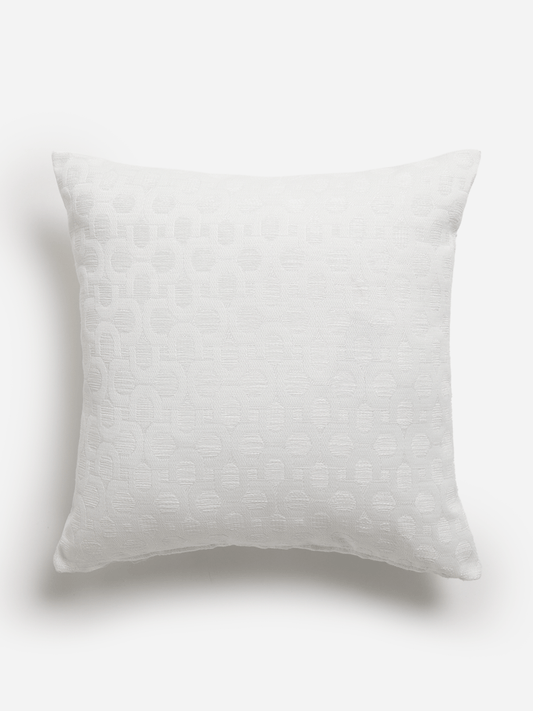 White Jacquard Scatter Cushion