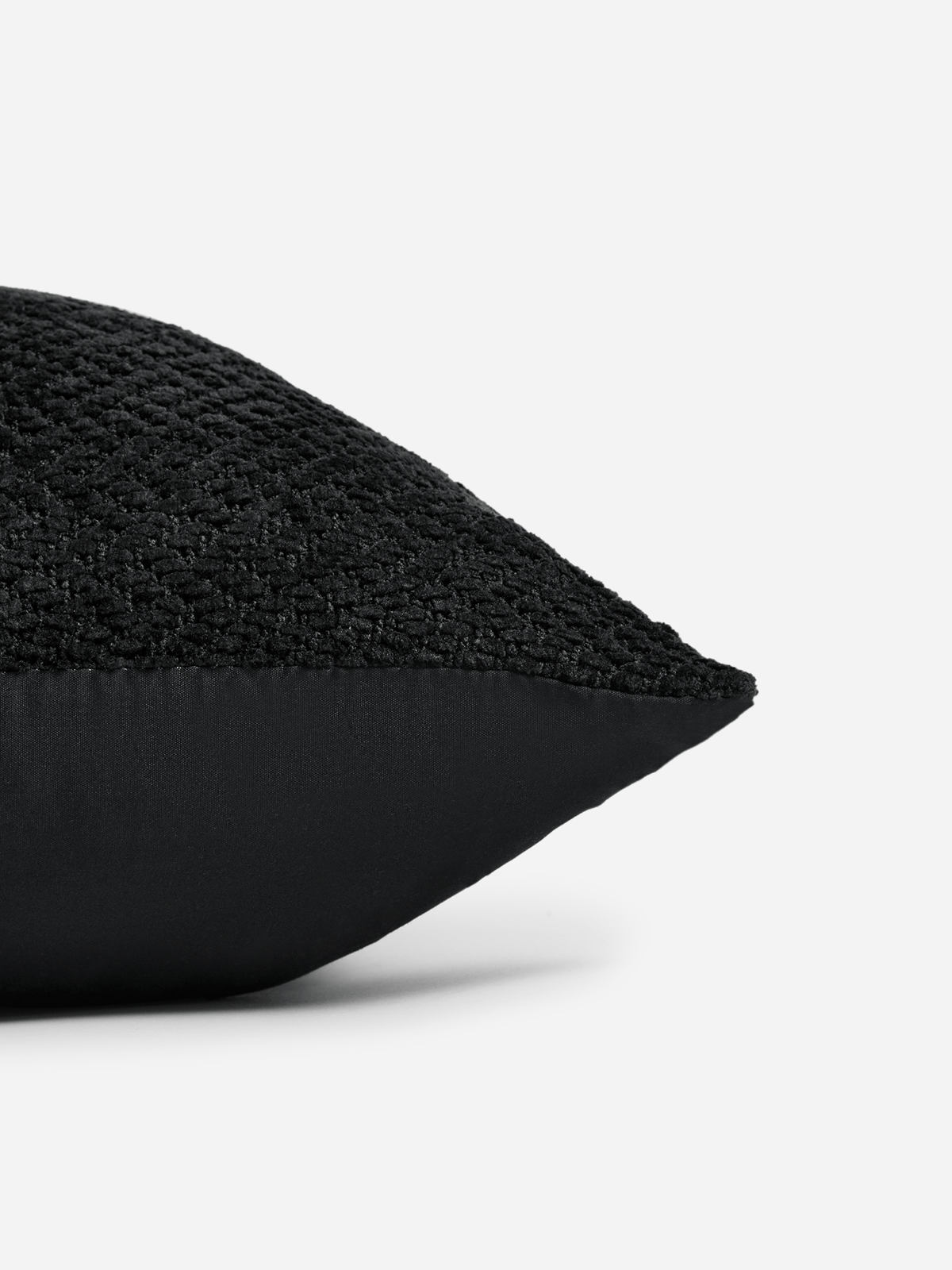 Black Chenille Scatter Cushion