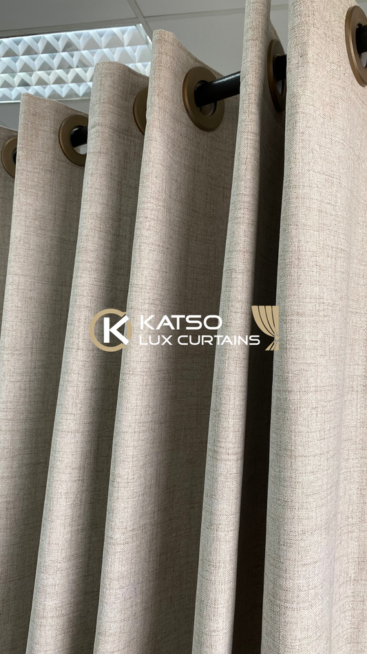 Lerato 100% Blackout Made-to-Measure Curtain | Eyelet, Taped or Wave