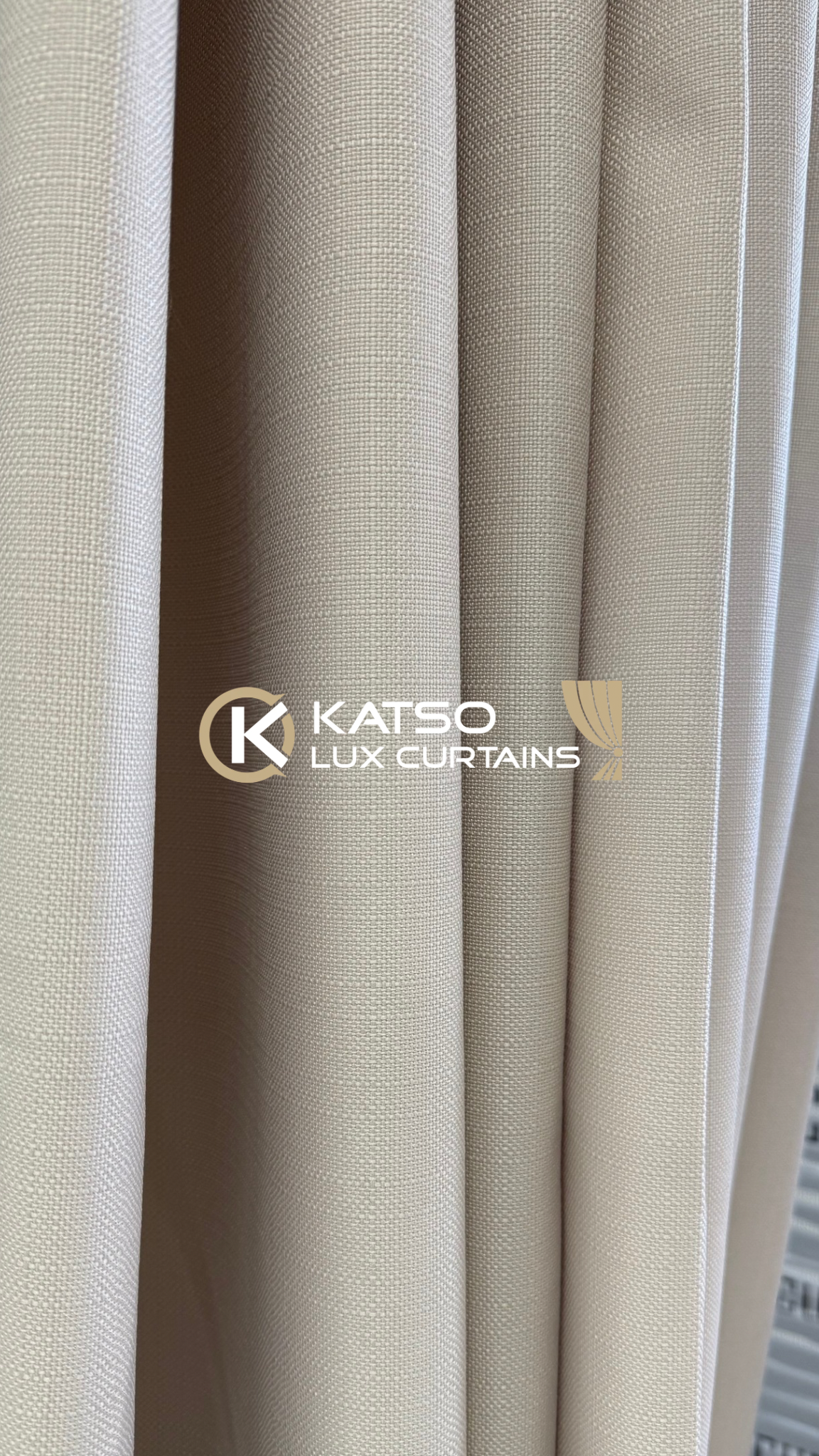 Lize Made-to-Measure Curtain, Stone Beige | Eyelet, Taped or Wave
