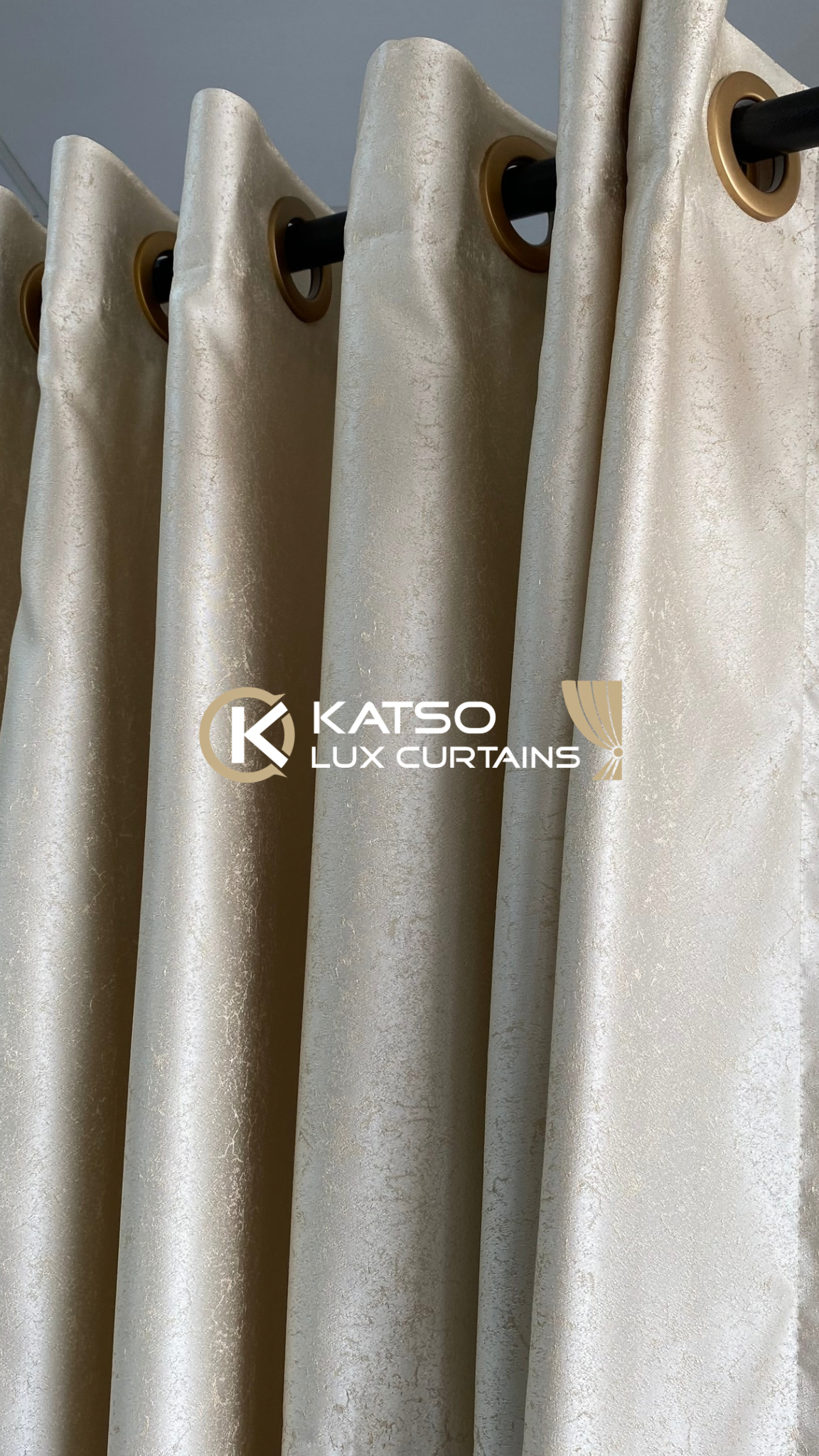 Thandiwe Made-to-Measure Curtain, Warm Ivory | Eyelet, Taped or Wave