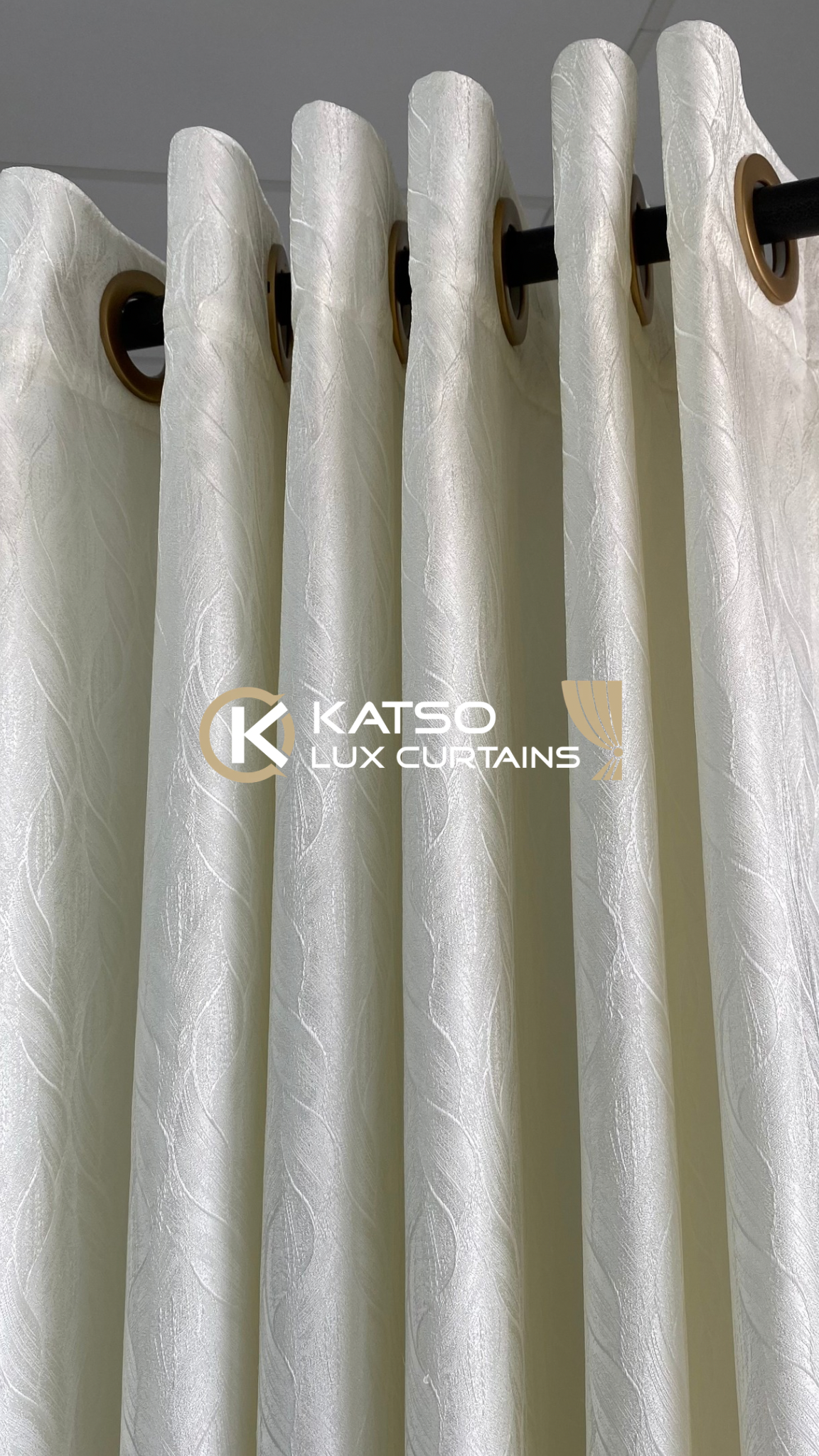 Amahle Made-to-Measure Curtain, Soft Off-White | Eyelet, Taped or Wave