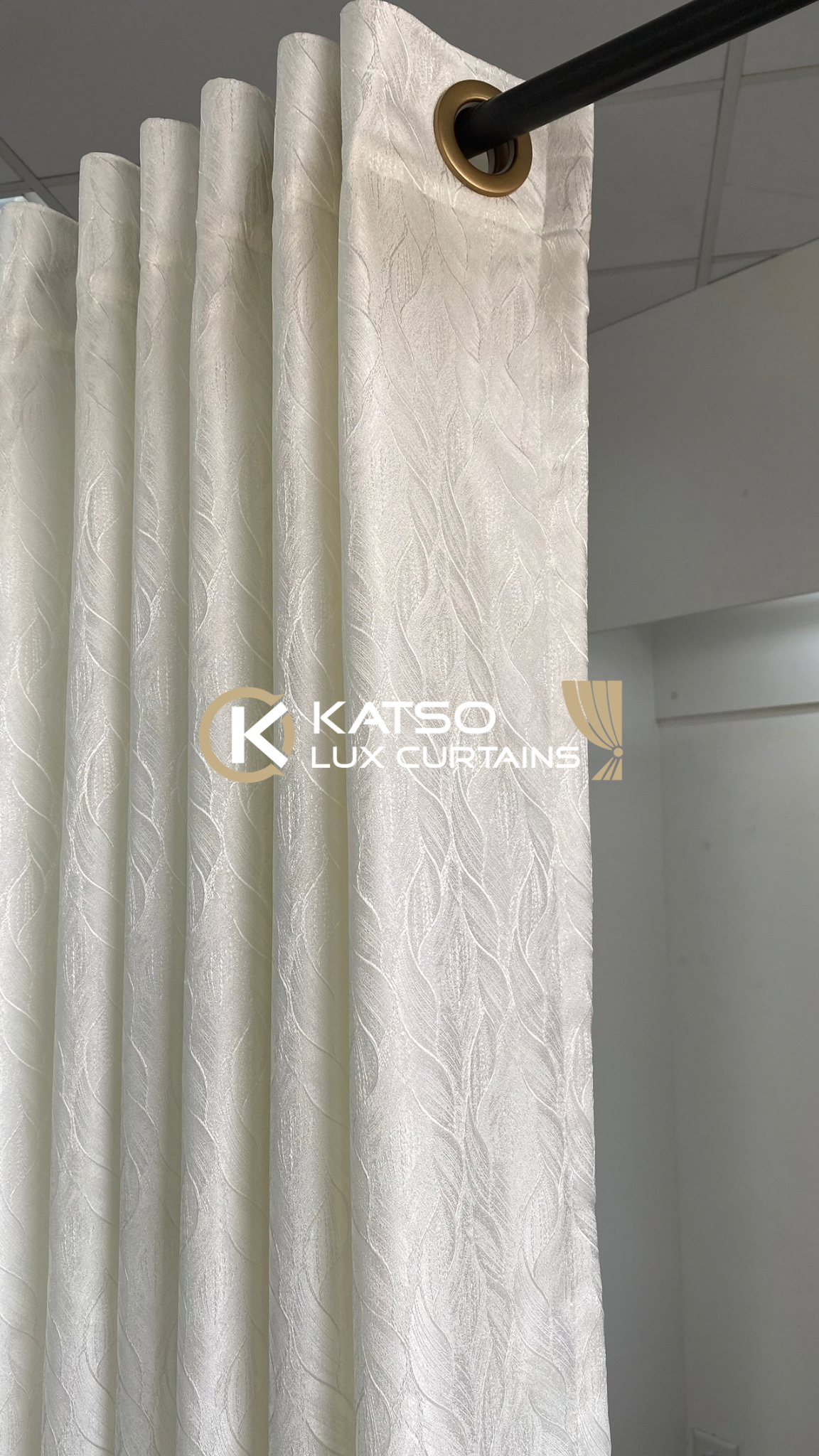 Amahle Made-to-Measure Curtain, Soft Off-White | Eyelet, Taped or Wave