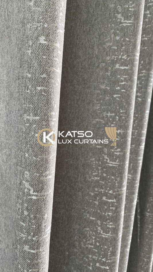 Rebecca Made-to-Measure Curtain, Light Grey | Eyelet, Taped or Wave