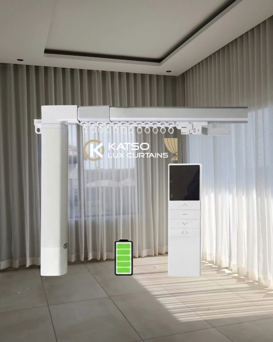 Single Motorised Wave Curtain Track Kit