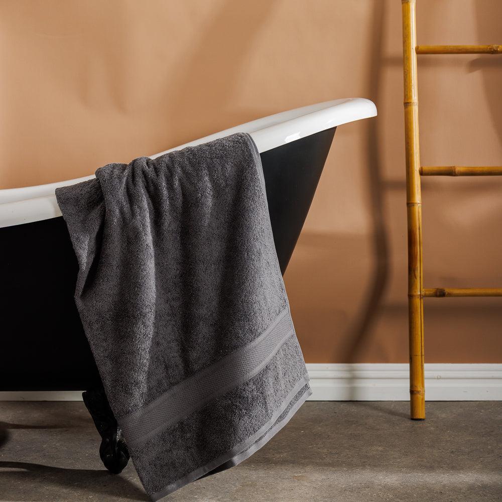 Cotton Club 470gsm Grand XXL Bath Sheet Charcoal-Towels
