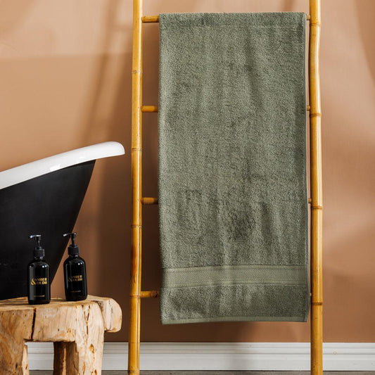 Cotton Club 470gsm Grand XXL Bath Sheet Hunter Green-Towels
