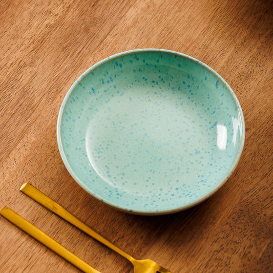 Home.Life Breeze Stoneware Salad Bowl Sea Foam-Bowls