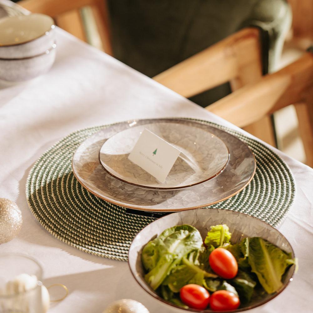 Home.Life Marbled Side Plate Mushroom-Plates