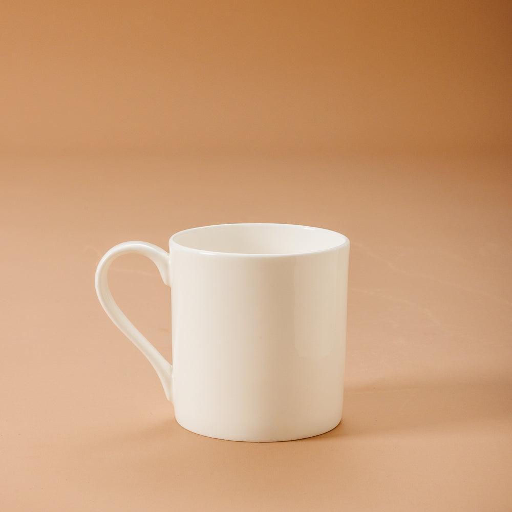 Lily Fine Bone China Mug White-Mugs