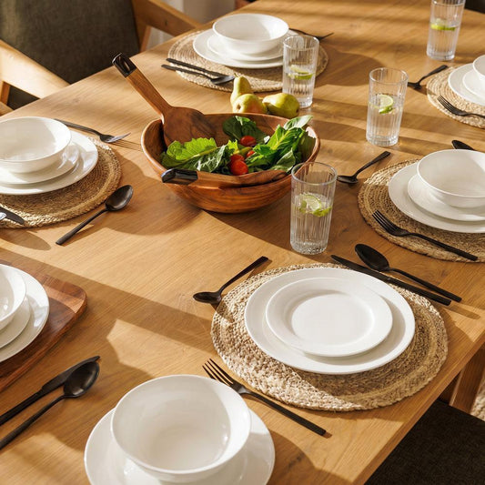 Maxwell Williams European Rim Dinner Set White 18 Piece-Dinner Sets