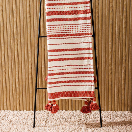 Nest Chenille Throw Rust-Throws