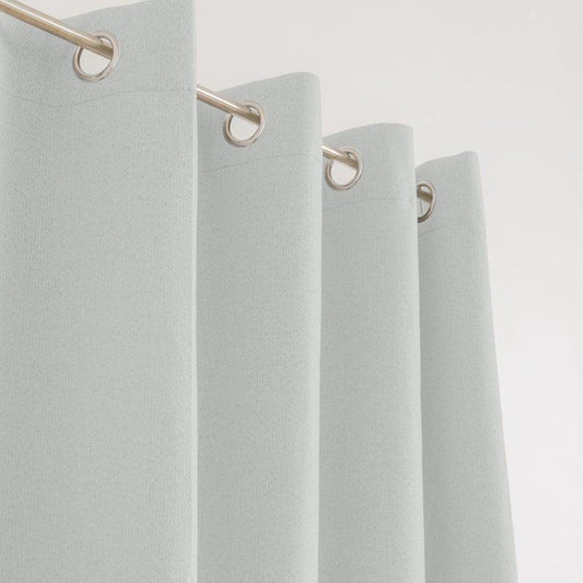 Nest Chevron Ultra Blockout Eyelet Unlined Curtain Ivory-Curtains
