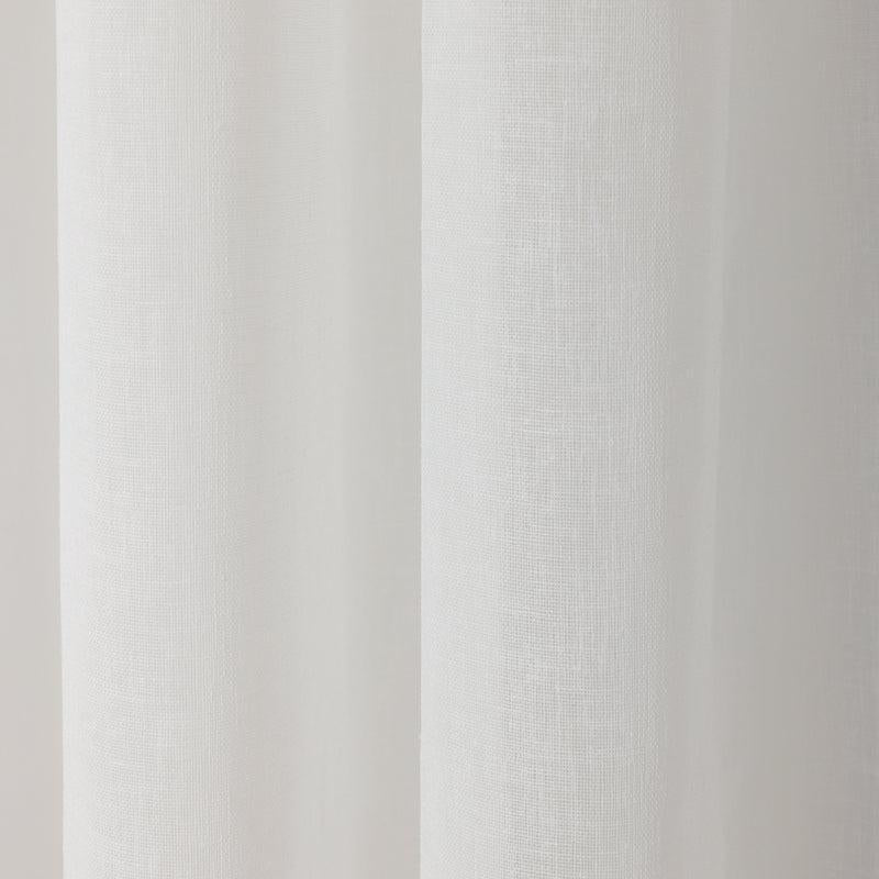 Nest Sicily Taped Unlined Curtain - White-CURTAINS