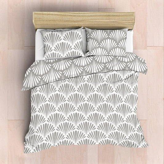 Nest Soft Touch Essentials Reversible Duvet Cover Set Grey Shell-Duvet Cover Set