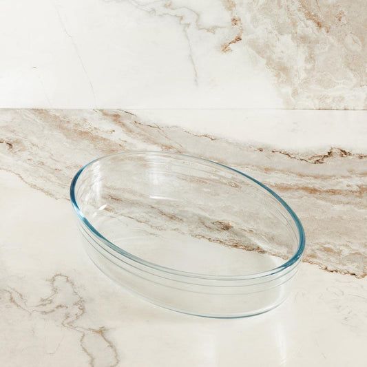 Ôcuisine® Glass Rectangular Roasters 2 Piece-Casseroles