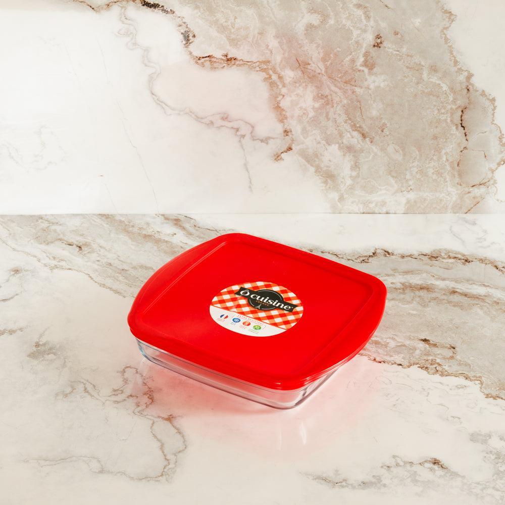 Ã”cuisineÂ® Glass Square Roaster with Lid Fridge and Freeze-Casseroles