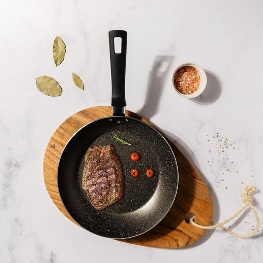Tramontina Roch Fry Pan 2 Piece Set Speckle Black-Kitchen