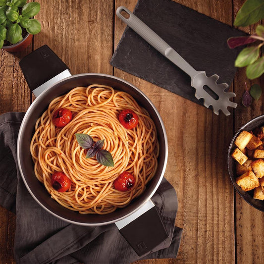 Tramontina Softta Silicone Pasta Spoon Grey-Kitchen Utensils