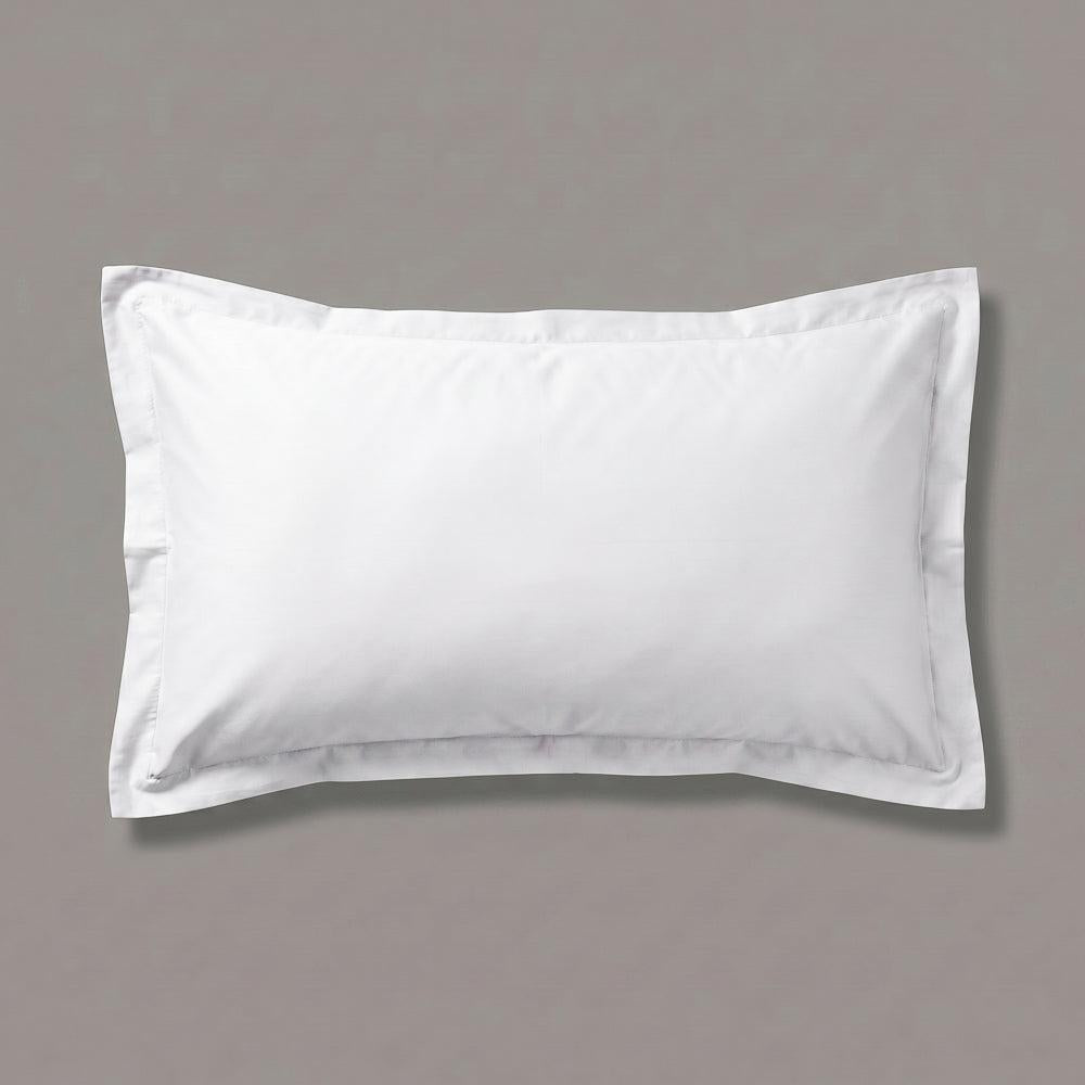 Whisper Soft 500 Thread Count Sateen Egyptian Cotton Oxford Pillowcase White-Pillowcases