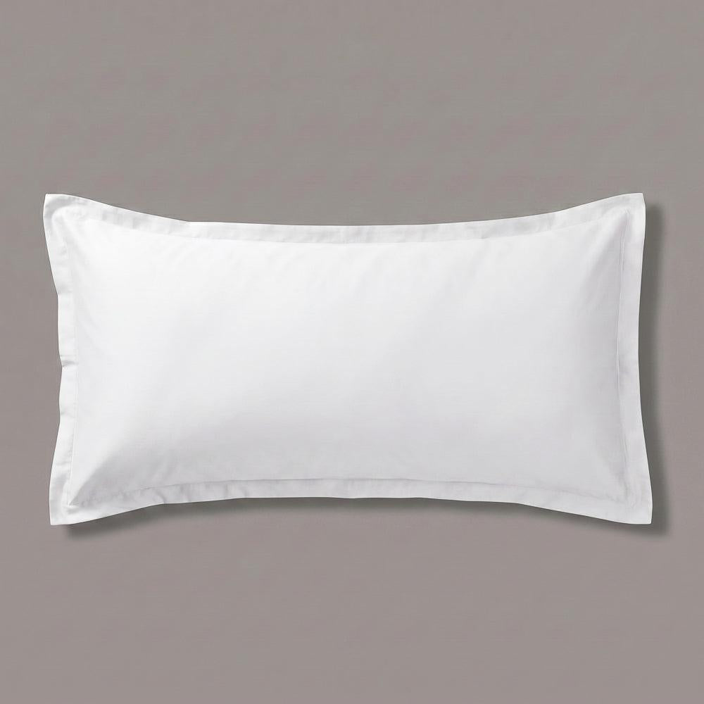 Whisper Soft 500 Thread Count Sateen Egyptian Cotton Oxford Pillowcase White-Pillowcases