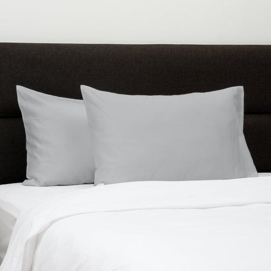 Whisper Soft 700 Thread Count Egyptian Cotton Heritage Collection Pillowcase pair - Light Grey-PILLOWCASE