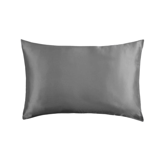 Whispersoft Indulgence Satin Pillowcase Pair - Charcoal-PILLOWCASE